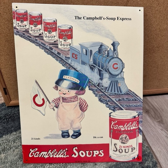 1993 Campbell’s Soup Sign #8 Train AAA Collectible - Picture 2 of 12